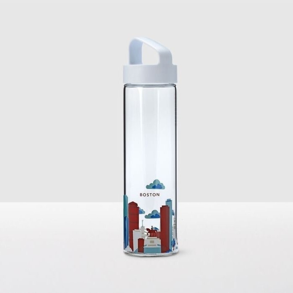 {Starbucks} Boston cleat glass travel bottle